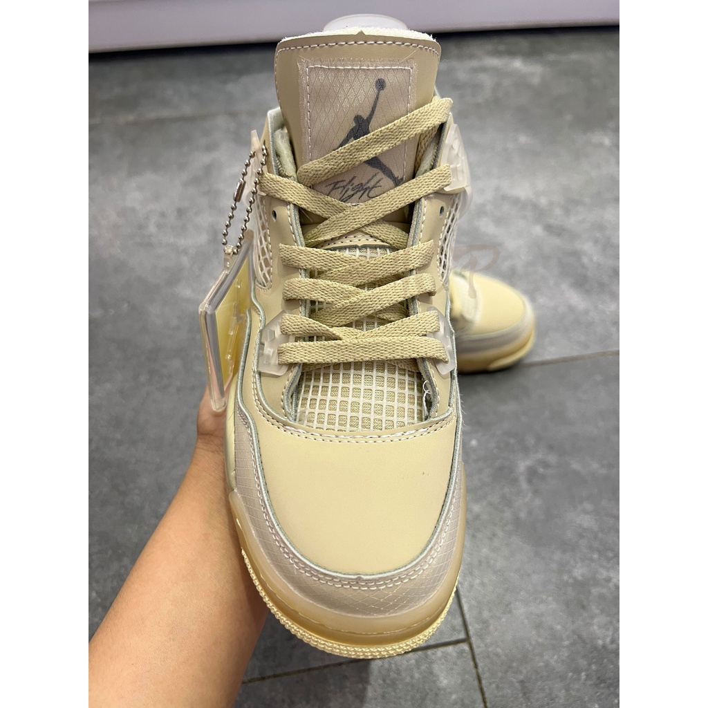 Giày thể thao AIR JORDAN 4 RETRO SAIL X OFF WHITE