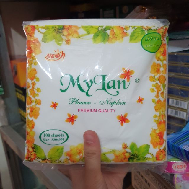 Giấy ăn vuông MyLan 100 tờ