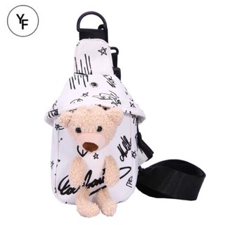 Túi Vải 🐻Đeo Chéo Gấu Bông Hàn Quốc TÚI XINH 014