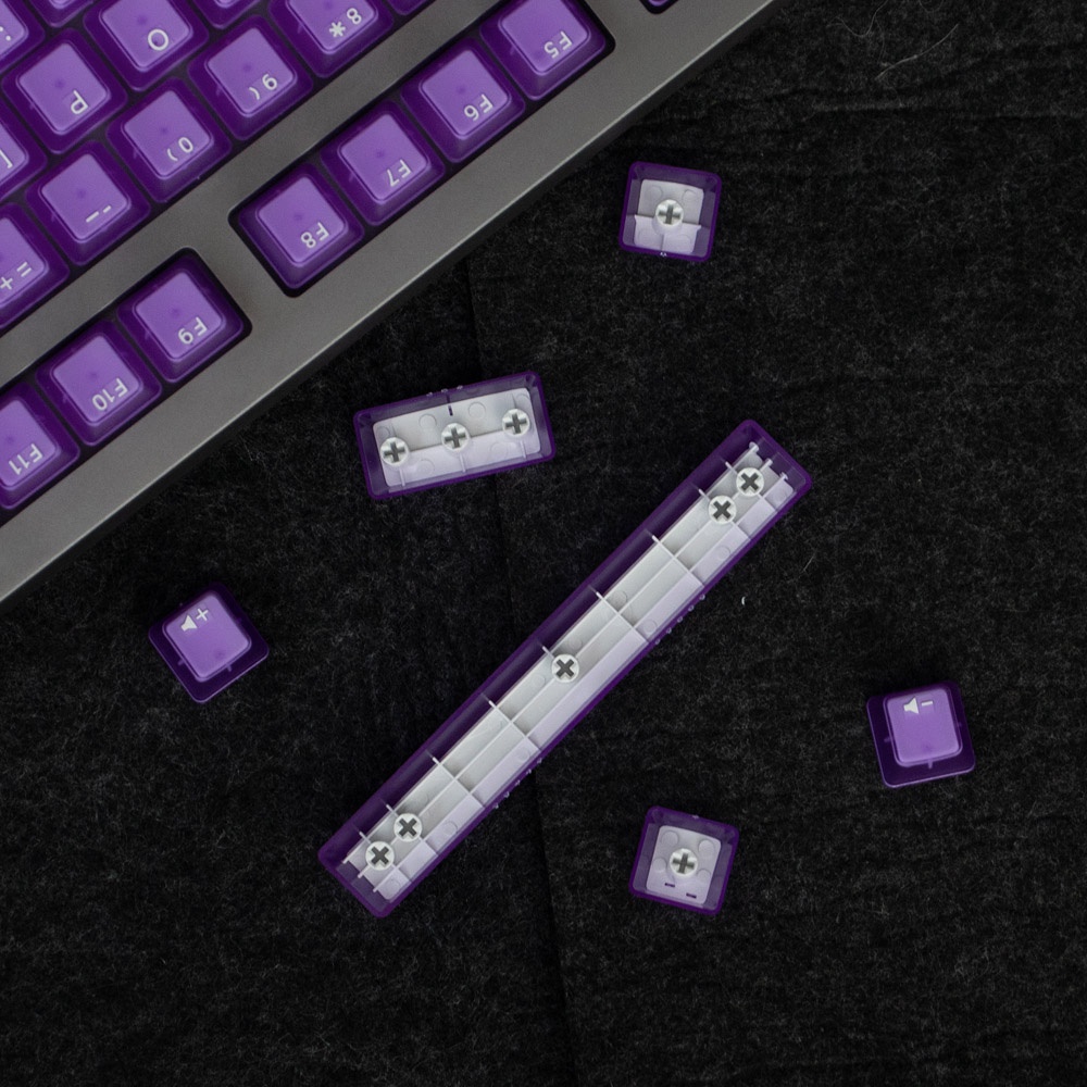 Clear Keycaps OEM Profile Pudding PBT Double Shot Bàn phím cơ học Keycap