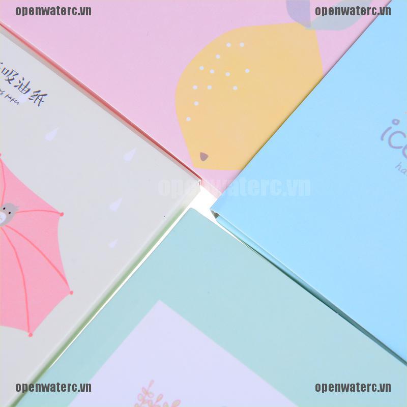 [Hàng mới về] 50 Giấy thấm dầu họa tiết hoạt hình dễ thương phong cách Hàn Quốc