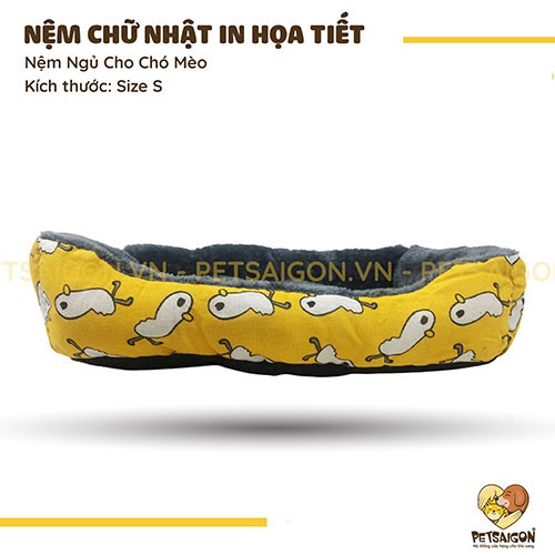 NỆM CHỮ NHẬT IN HỌA TIẾT CHO CHÓ MÈO