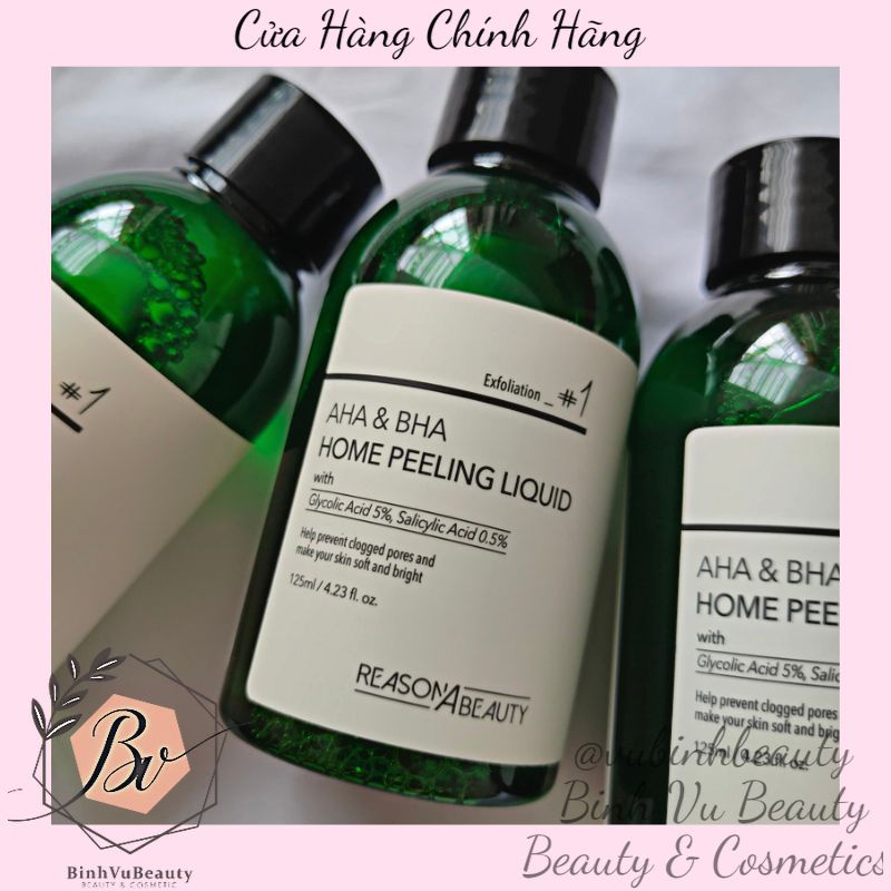 Peel da trắng da, mờ nám tái tạo da Reason Beauty