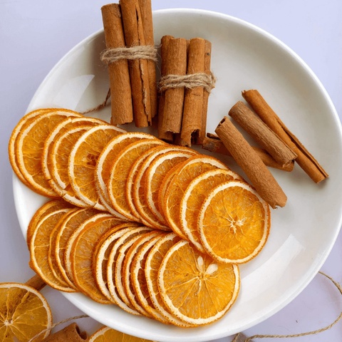 CAM VÀNG THÁI LÁT SẤY KHÔ TO TRÒN, PHA TRÀ CAM QUẾ, NƯỚC DETOX GIẢM CÂN, TRANG TRÍ, DECOR PHÒNG 100GR - VƯỜN ORGANIC