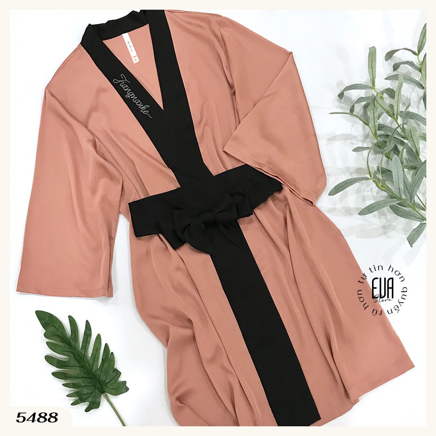 Áo choàng lụa thanh lịch kèm đai rời 5488 | BigBuy360 - bigbuy360.vn