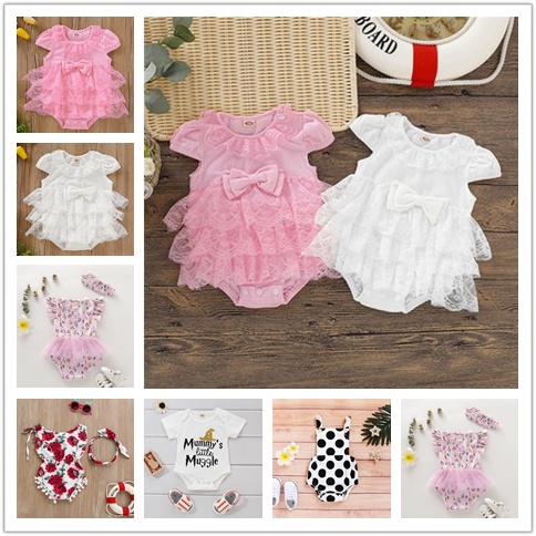 bodysuit cho bé 0-18 months Korean style Áo liền quần tay cánh tiên thiết kế dễ thương thời trang cho bé gái jumpsuit bodysuit con gái romper