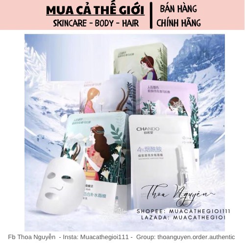 Mặt nạ Chando dưỡng ẩm trắng da (Mask Chando)
