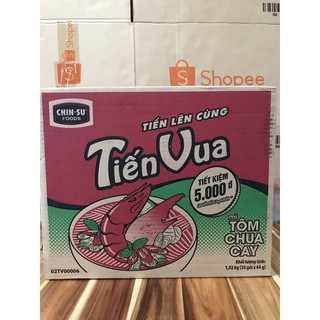 THÙNG 30 GÓI MÌ TIẾN VUA TÔM CHUA CAY ( 64 GRAM )