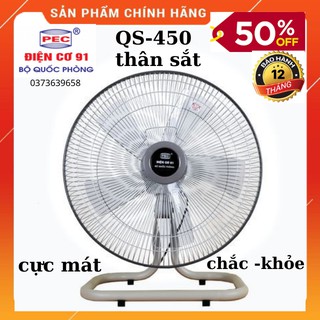 Quạt sàn Thân Sắt Điện Cơ 91 QS-450 - Quạt sàn chân quỳ - Bộ Quốc Phòng-sải cánh 450mm- chắc-khỏe - êm -BH 12 THÁNG