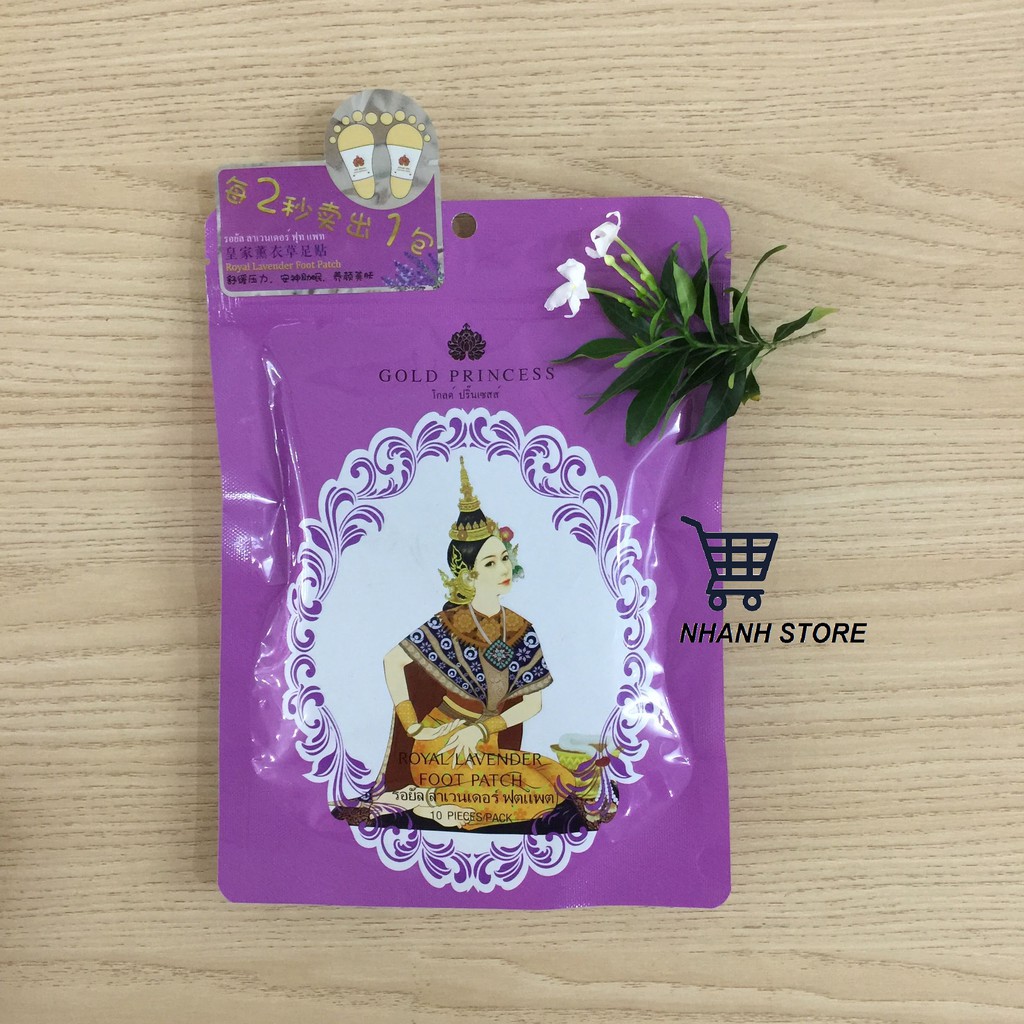 Miếng dán thải độc chân Gold Princess Thái Lan