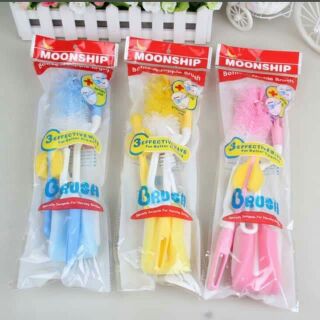 Bộ dụng cụ cọ rửa bình sữa 4 món