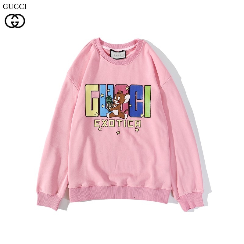 Áo Hoodie Dài Tay In Chữ Gucci Thời Trang Nam Nữ