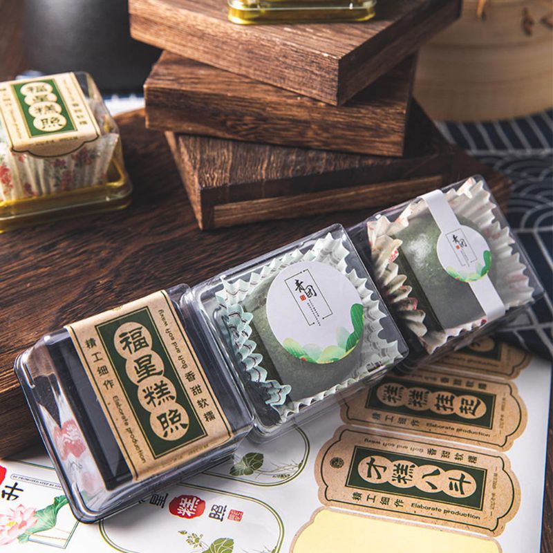 Set 50 Hộp Đựng Bánh Trung Thu Hình Vuông 63 100g