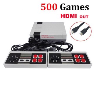 Máy chơi game 4 nút cổng HDMI siêu nét tích hợp 500/600 game Coolbayby -(Trắng) -DC3430