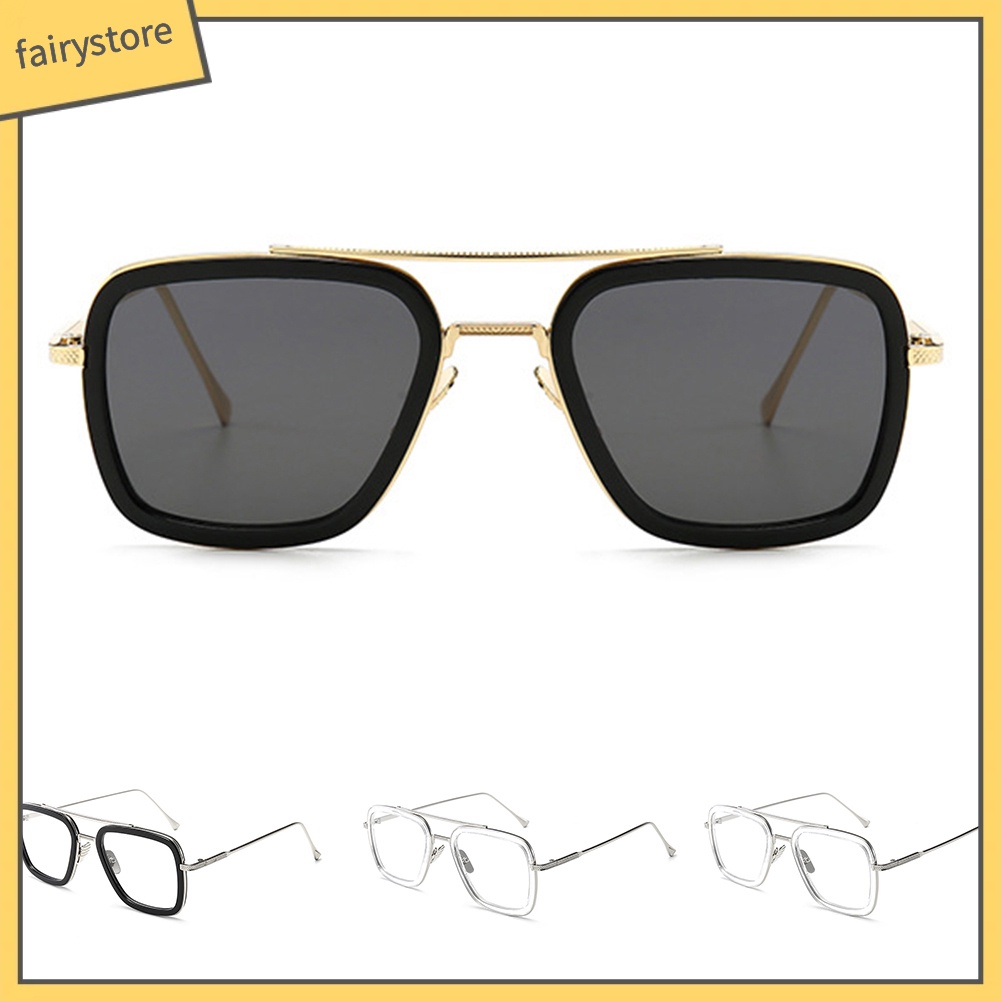 Kính Mát Gọng Kim Loại Phong Cách Retro Cho Nam