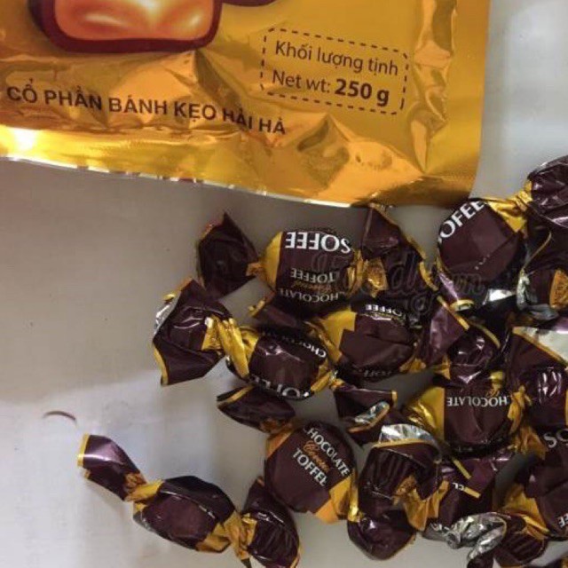 Kẹo Toffee phủ Socolate Hải Hà 250g