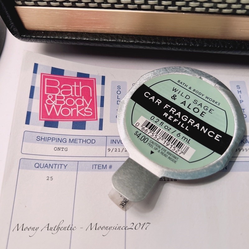 Tinh dầu khử mùi làm thơm xe hơi và case nước hoa xe hơi  Bath  And Body Works