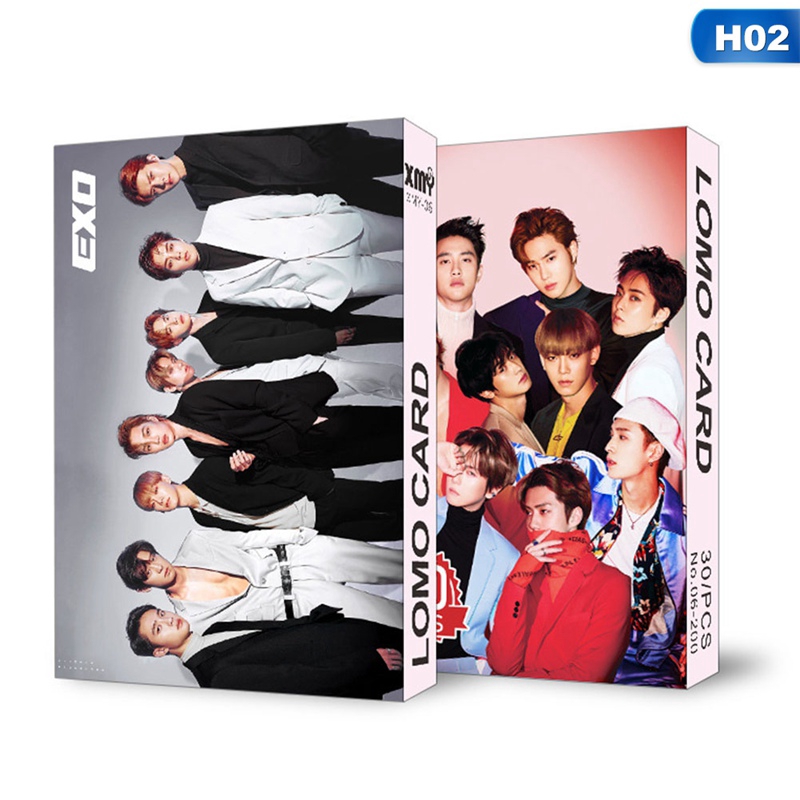 flowersqueen Bộ Thẻ Hình Lomo Nhóm Nhạc Kpop Stray Kids Izone Blackpink Twice Got7