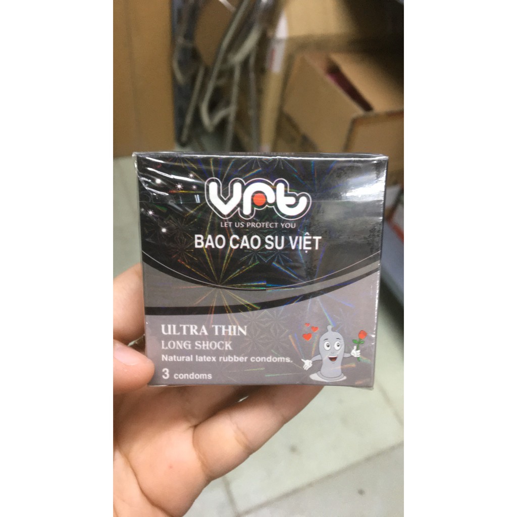 Bao Cao Su Trơn VRT Ultra Thin Siêu Mỏng Hộp 90 Cái Dành Cho Gia Đình Nhà Nghỉ