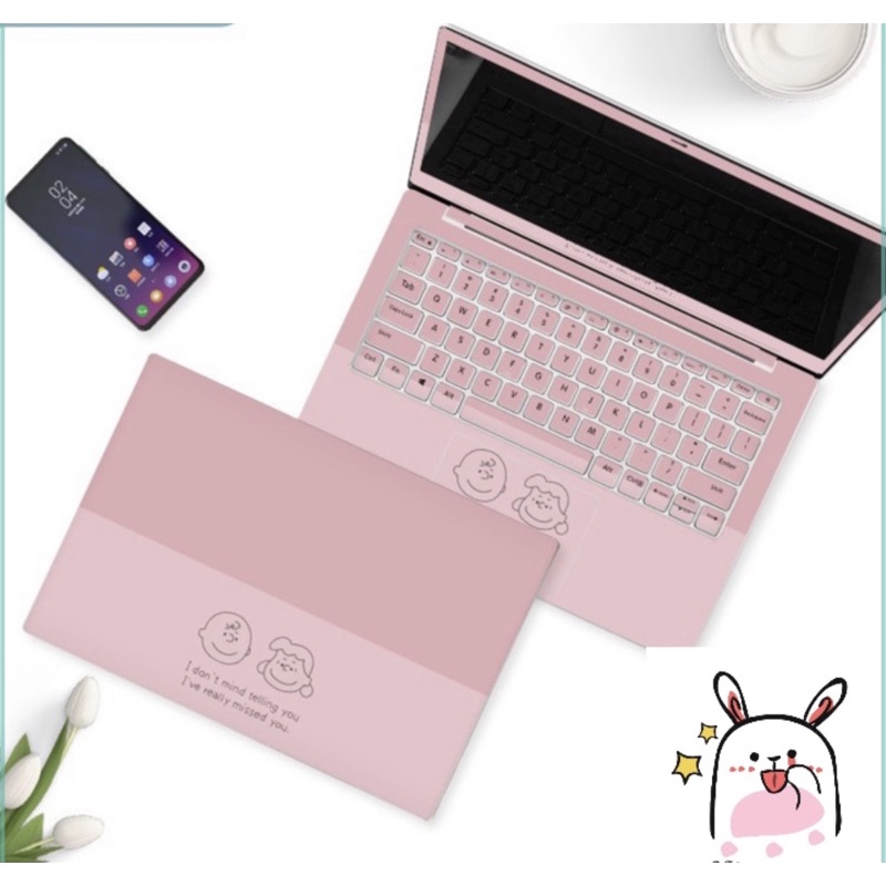 Skin - Decal Laptop Siêu Đẹp Mẫu Hồng 12 - Dán Khớp mọi loại máy - Có In hình theo yêu cầu