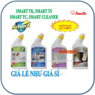 Nước tẩy rửa Smart: Tẩy sứ, kính, dầu mỡ, cặn canxi inox