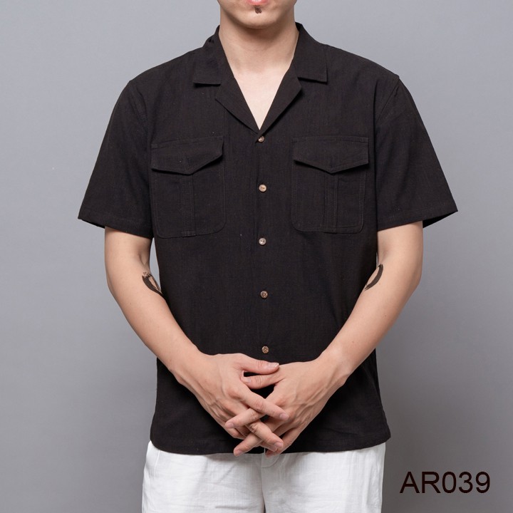 Áo đũi nam cộc tay cổ vest thời trang | BigBuy360 - bigbuy360.vn