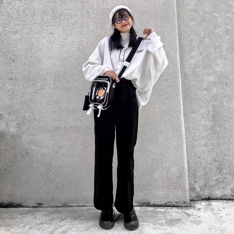 [Mã SKAMA06 giảm 8% TỐI ĐA 50K đơn250K] Túi đeo chéo ss1 bin original full black | BigBuy360 - bigbuy360.vn