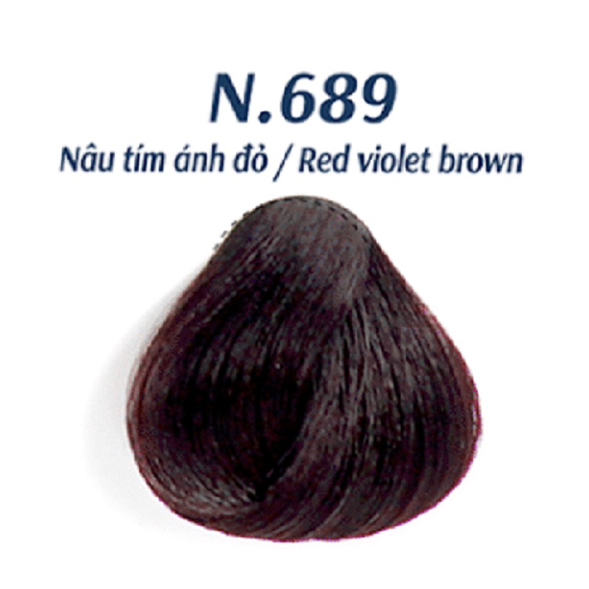 Nhuộm Tóc Thảo Dược - Không Amoniac - Siêu Dưỡng Tự Nhiên - Phủ Bạc 100% LAVOX - N.689