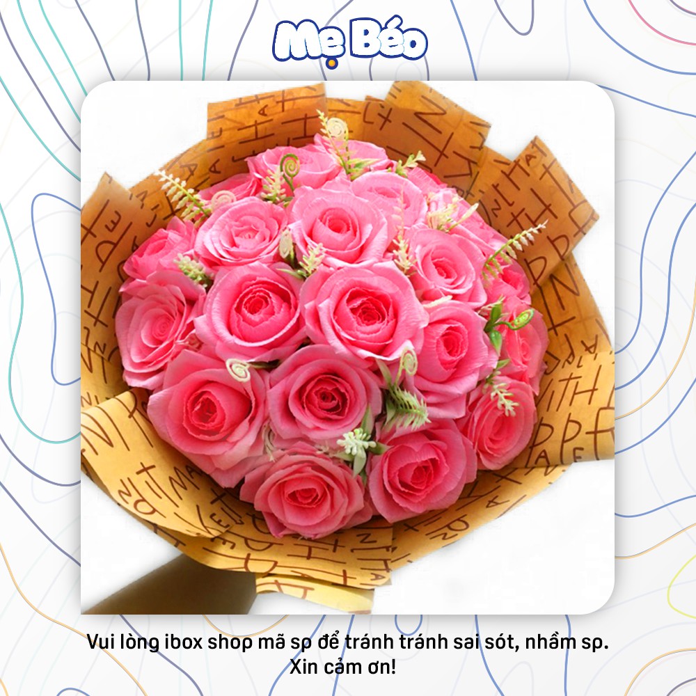 Giấy nhún, chun ý, giấy nhăn làm hoa - Cuộn dài 2,5m