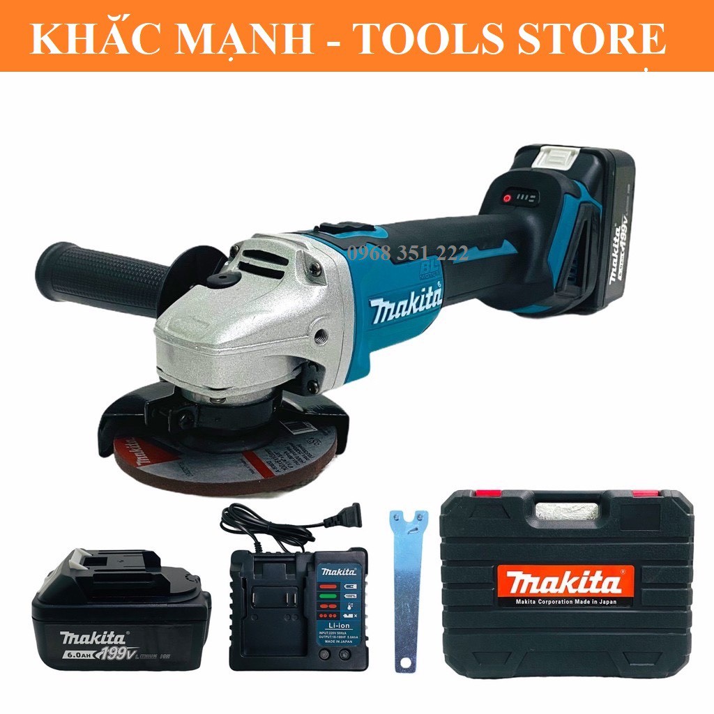 MÁY MÀI PIN MAKITA CAM KẾT HÀNG LOẠI 1, ĐỘNG CƠ KHÔNG CHỔI THAN