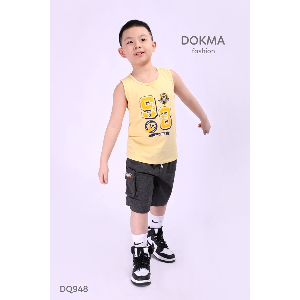 (7-12Y) Quần ngố túi hộp vải cotton cho bé - DOKMA