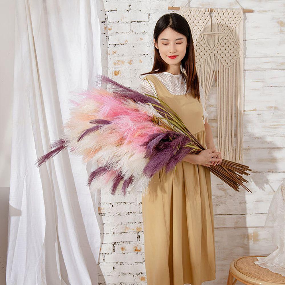 Bó Hoa Pampas Nhân Tạo 40inch Dùng Trang Trí Nhà Cửa / Tiệc Cưới