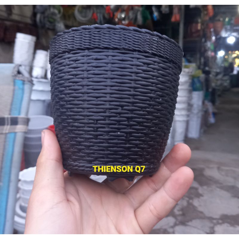 Chậu Nhựa 12Cm Trồng Sen Đá & Cây, Hoa Nhỏ Xinh