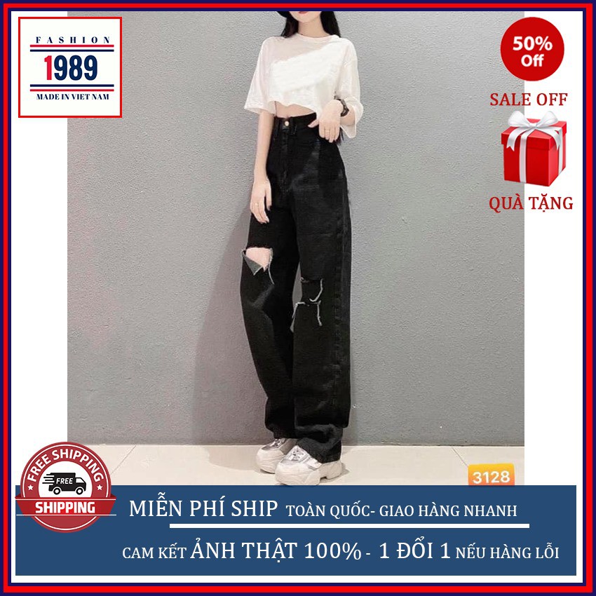 (RẺ VÔ ĐỊCH) QUẦN BÒ NỮ, DÁNG DÀI LƯNG CAO SIÊT HÓT, QUẦN BAGGY BÒ THỜI TRANG 1989