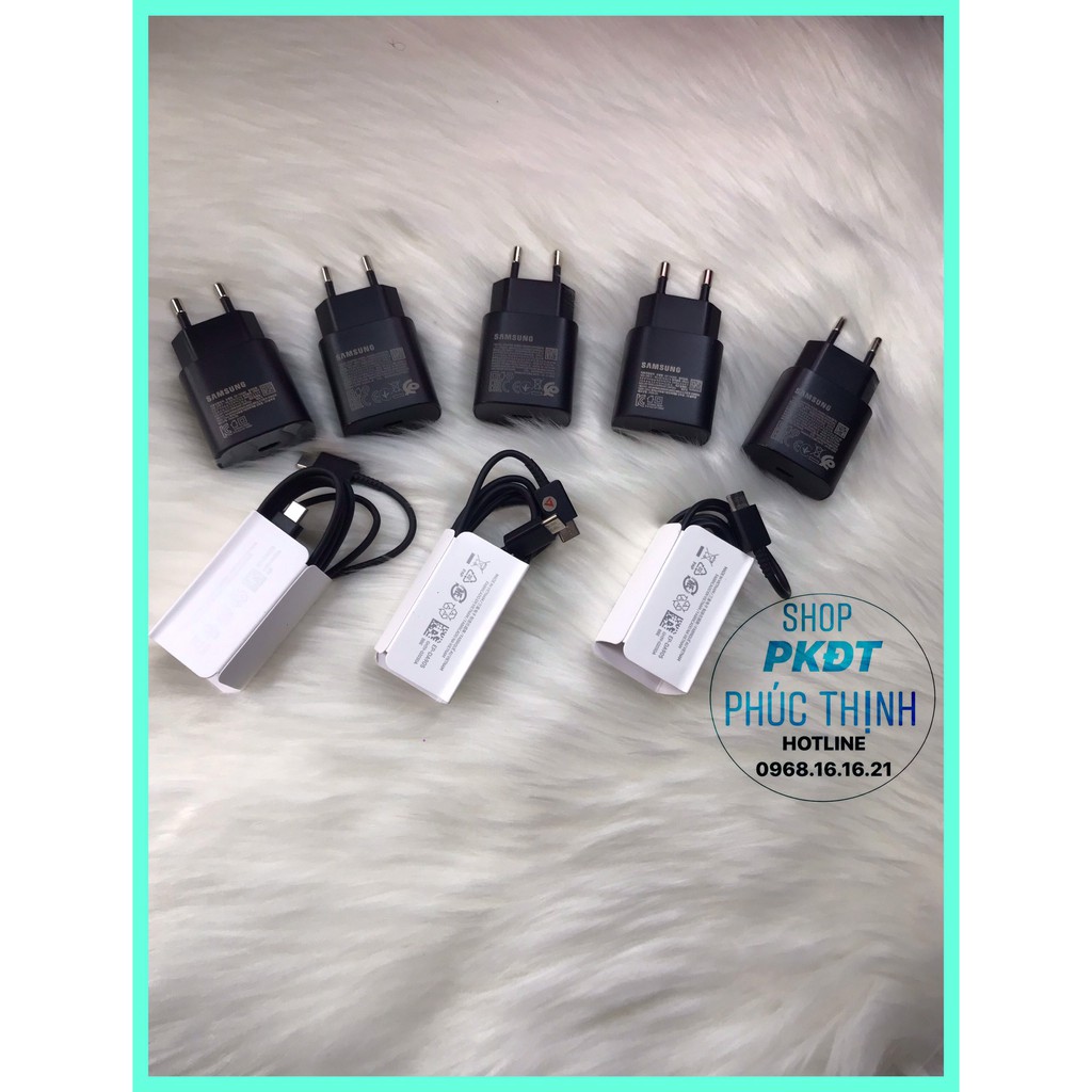BỘ SẠC NHANH 25W SAMSUNG TYPE-C NOTE 10