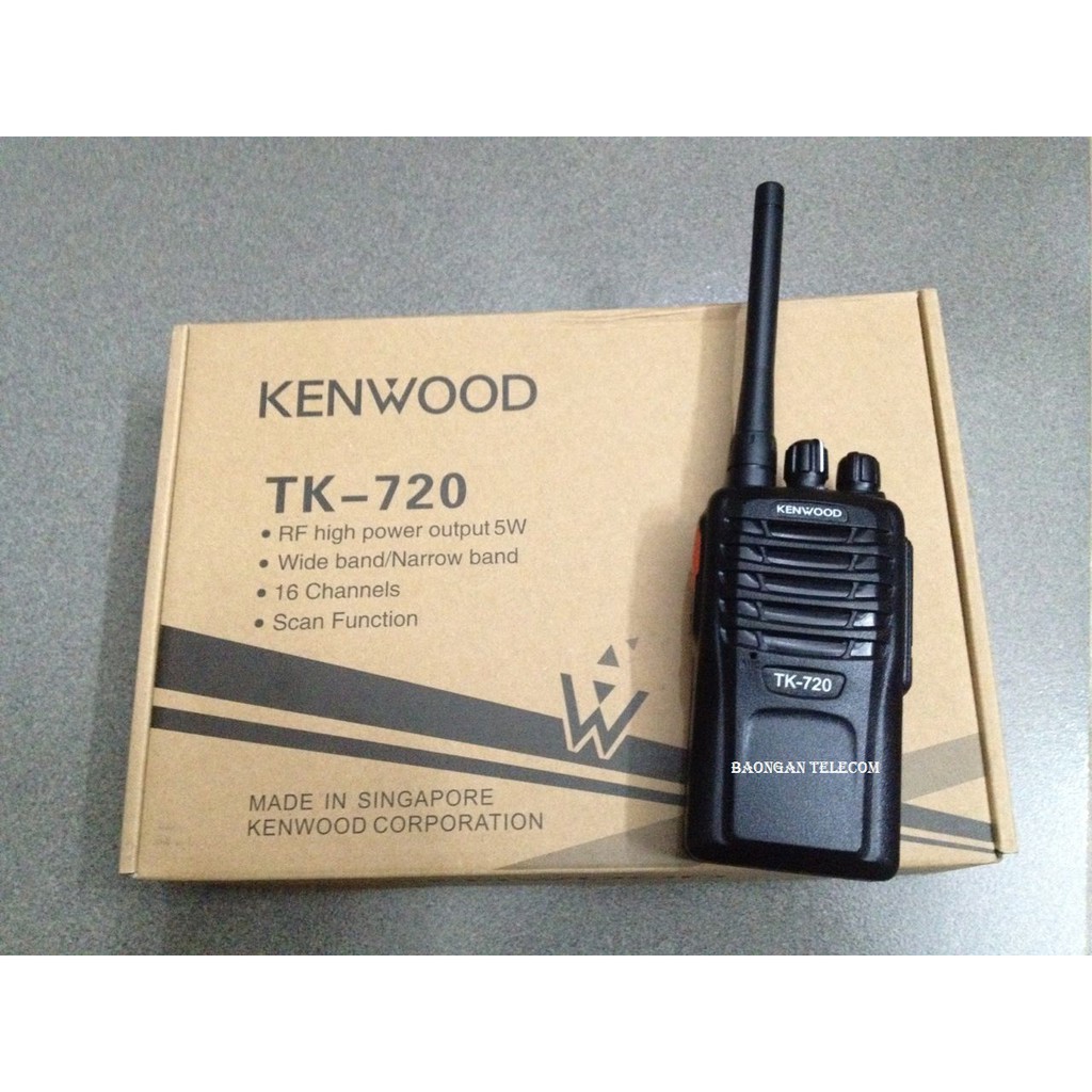 Bộ 9 Bộ đàm cầm tay Kenwood TK720 (Nồi đồng cối đá, bảo hành 24 tháng)