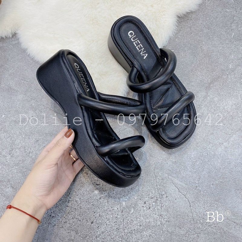 Dép Đế Xuồng 7 Phân 2 Quai Ống Siêu Xinh Doliie