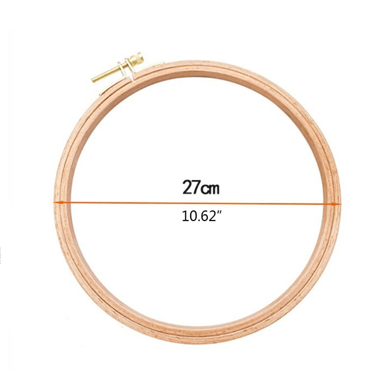 Khung thêu hình tròn/oval bằng gỗ phong cách truyền thống độc đáo DIY