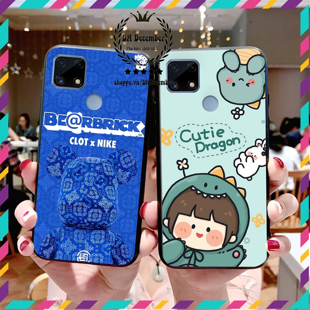 Ốp lưng Realme C25 in hình 3D lucky, gấu Brick xinh xắn - KHÔNG NÊN BỎ LỠ