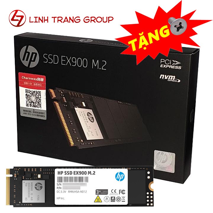 Ổ cứng SSD M.2 PCIe NVMe HP EX900 250GB-bảo hành 3 năm SD29