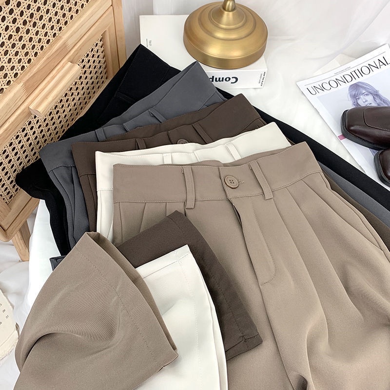 Quần suông ống rộng MIA culotes lưng thun chất ruby cao cấp MS102