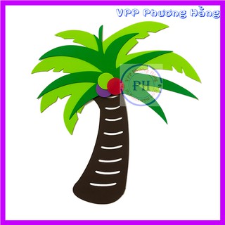 Cây dừa xốp trang trí mầm non và phòng cho bé
