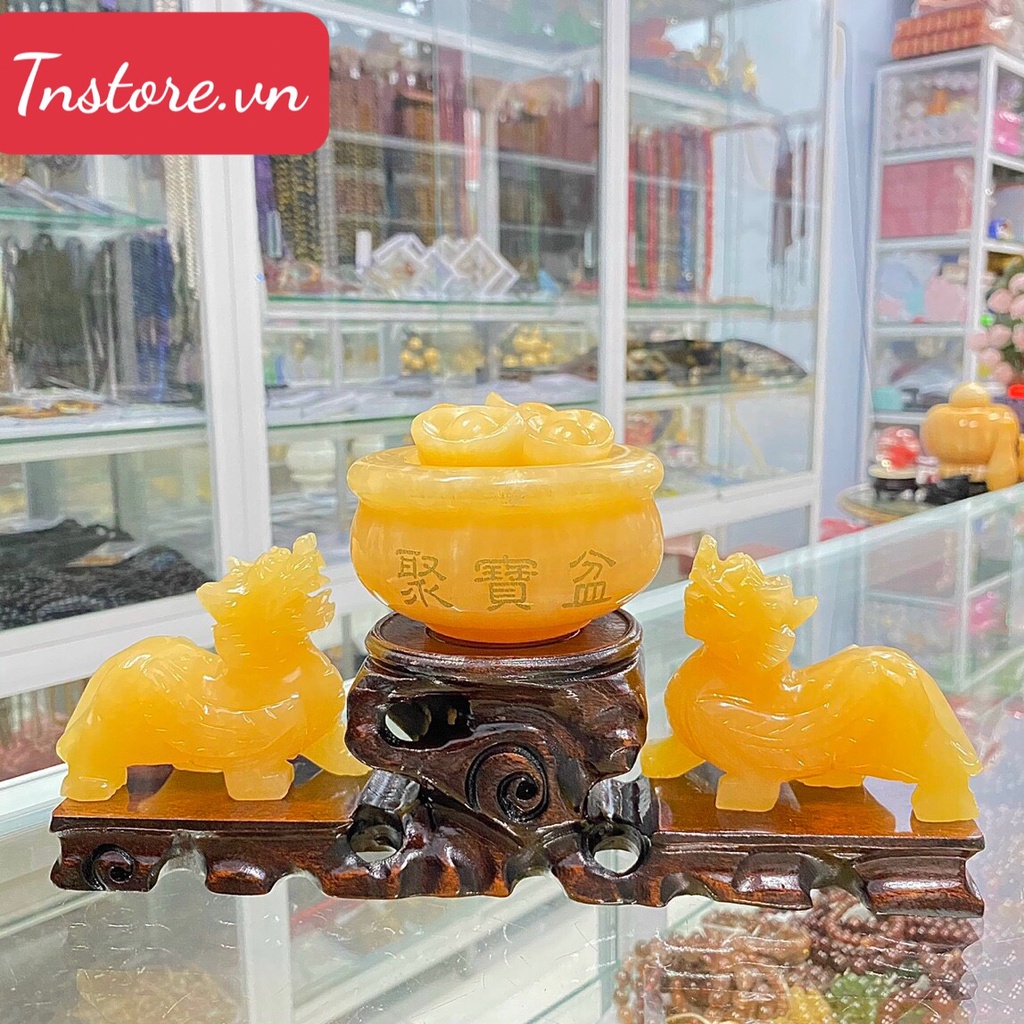 Bát tụ Bảo Và Tỳ Hưu Tài Lộc ( Cam kết đổi trả nếu hàng lổi, 100% đá tự nhiên , tụ bảo tồn , bát tụ bảo ) .
