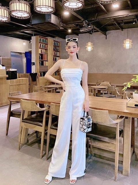 Jumpsuits cúp ngực ống suông