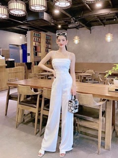 Jumpsuits cúp ngực ống suông