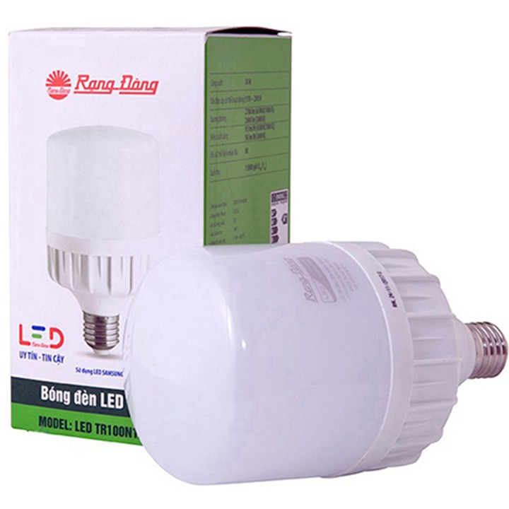 Bóng đèn LED BULB Trụ Rạng Đông 14W 20W 30W 40W màu trắng 6500k