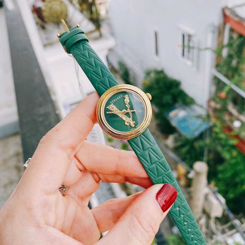 Đồng hồ đeo tay nữ, đồng hồ nữ VERSACE chính hãng dây da cao cấp, full box sang chảnh, siêu đẹp, cực sang cho phái nữ
