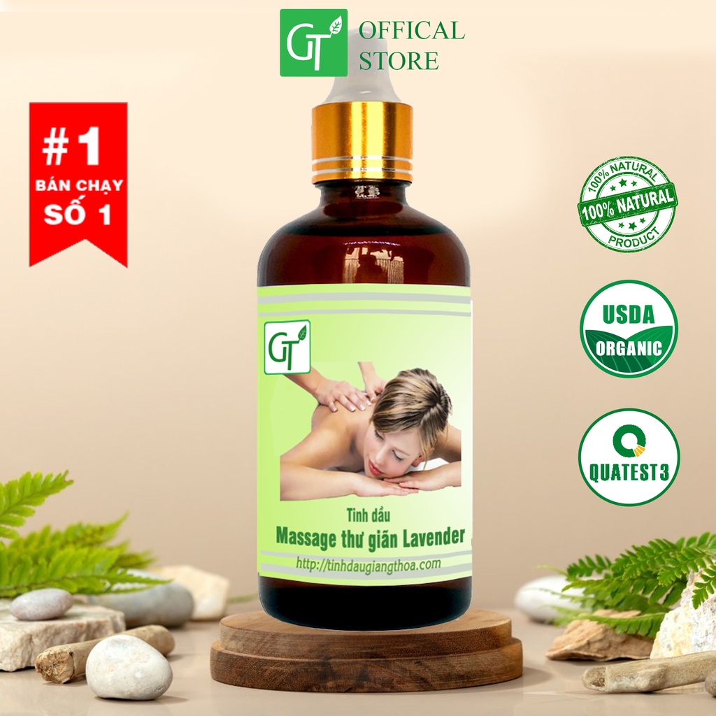 Tinh Dầu Massage Thư Giãn Oải Hương Chai 100ml - Tinh Dầu Mát Xa Hương Lavender - [HÀNG CAO CẤP]