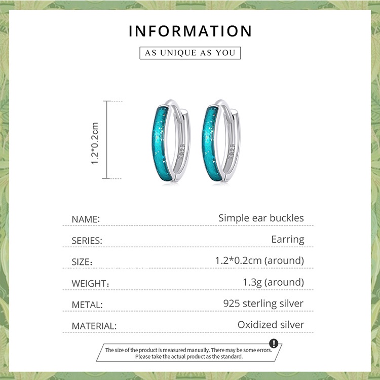 Set bông tai BAMOER BSE603 bằng bạc 925 thời trang cho nữ