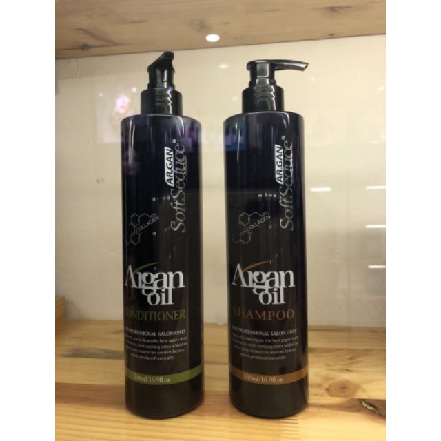 (Mẫu Mới) Cặp gội xả softseduce us argan phục hồi suôn mượt 800ml